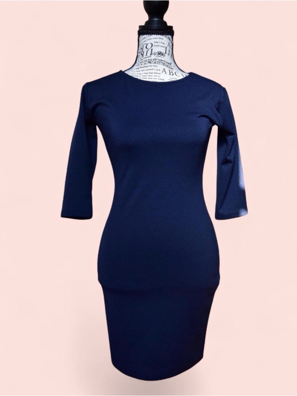 Classic Navy Sheath Dress - Sleek Women's Workwear